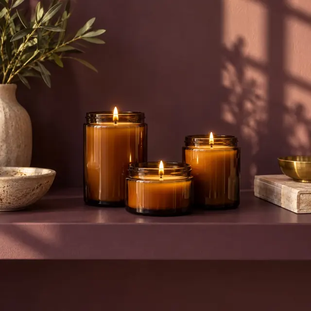 Amber evenings · candle trio