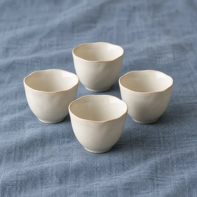 Ivory finjan cups · a set for sharing