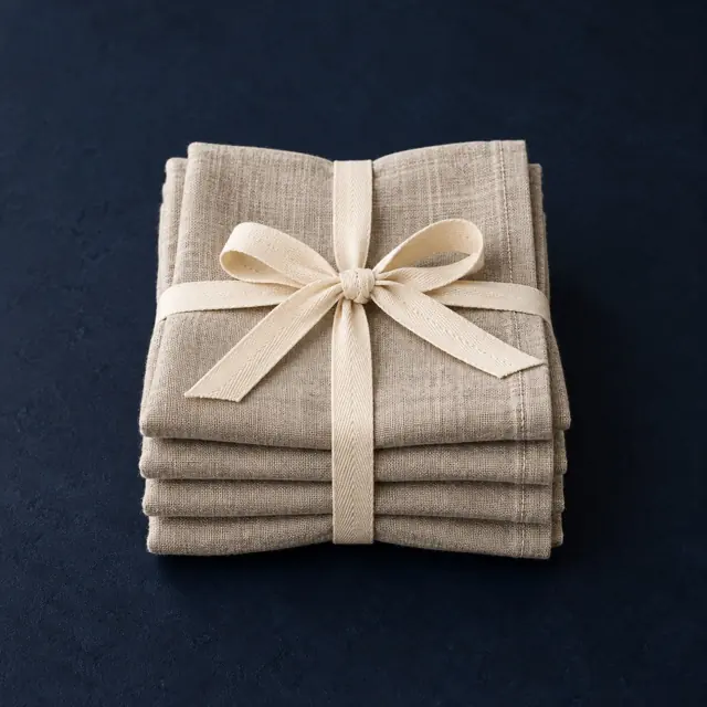 Natural linen napkins · set of four
