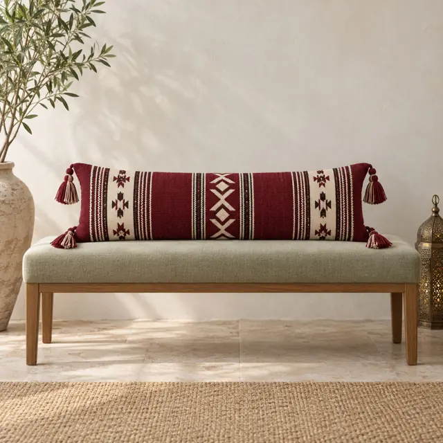 The majlis edit · woven lumbar cushion